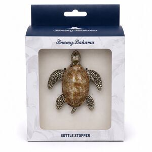 Tommy Bahama Sea Turtle Bottle Stopper Shell Barware New Coastal